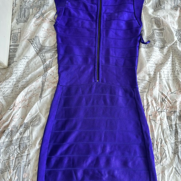 Stunning purple French connection tight bandage dress worn once! - Picture 7 of 7